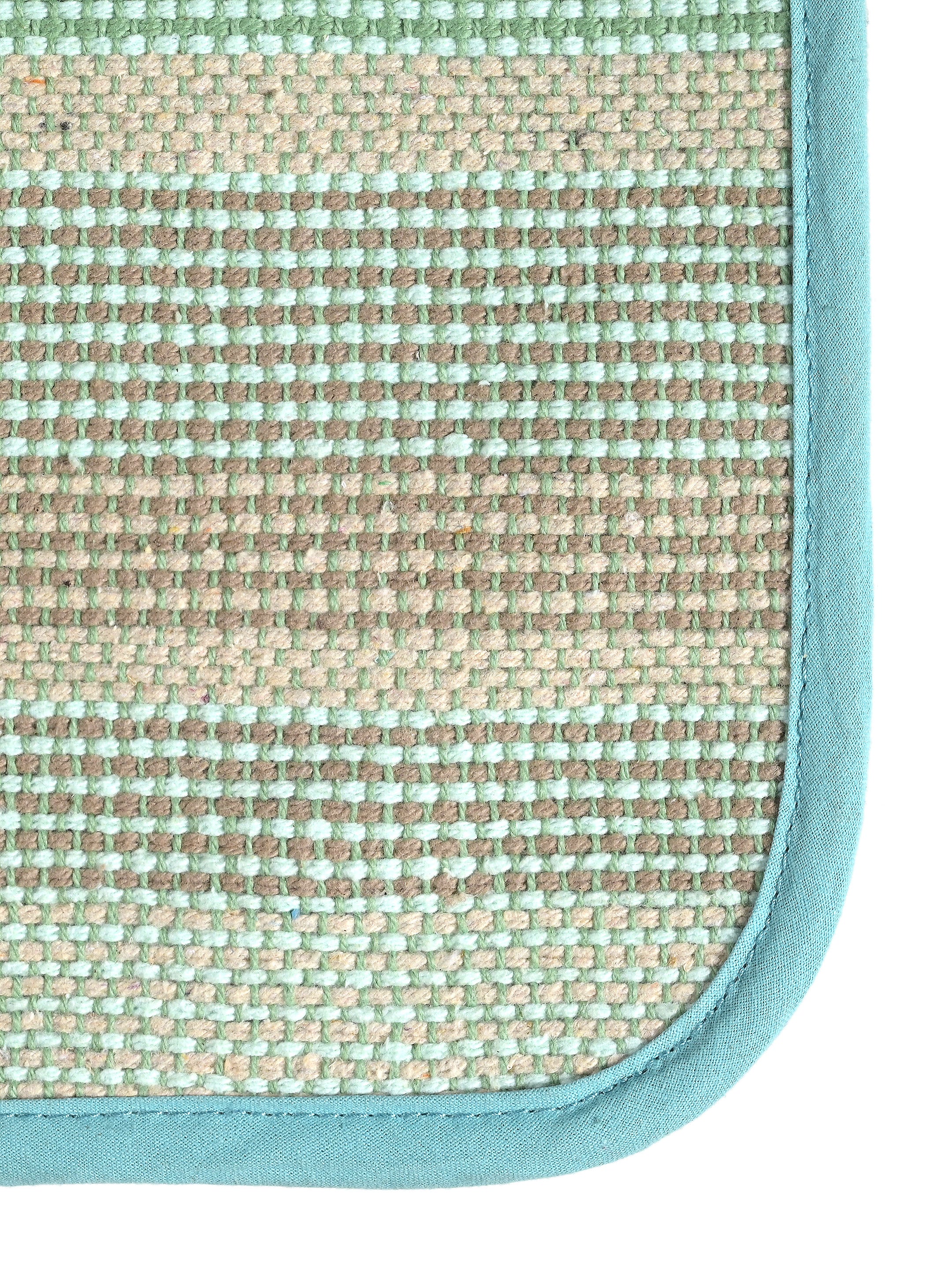 Prana Striped Cotton Yoga Mat | Non-Slip & Washable - Image 16