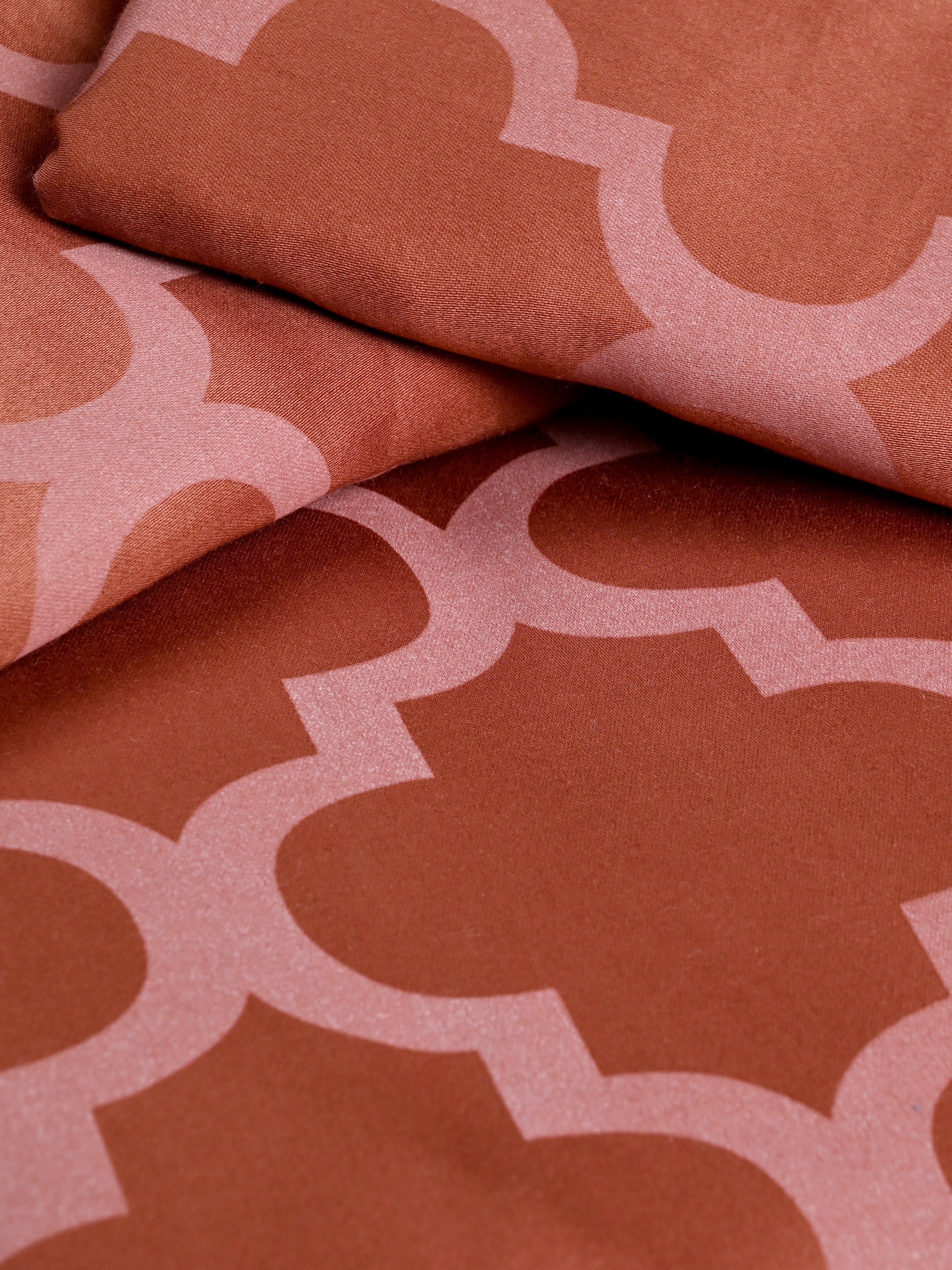 Tangier Soft Satin Weave Cotton Bedsheet | 300 TC | With 2 Pillow Covers - Image 8