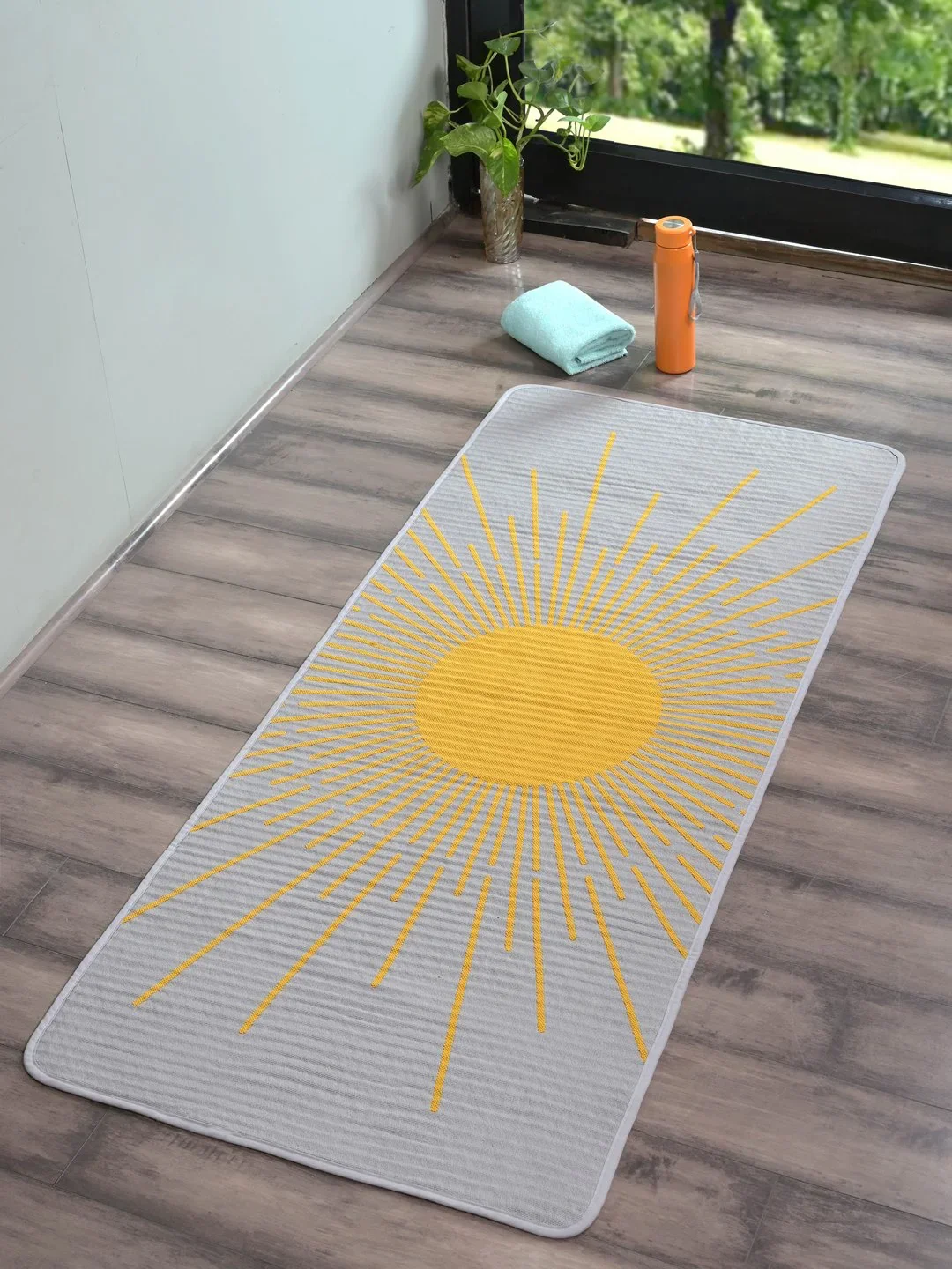SUN Tapestry Anti-Slip Yoga Mat | Artistic Design & Grip