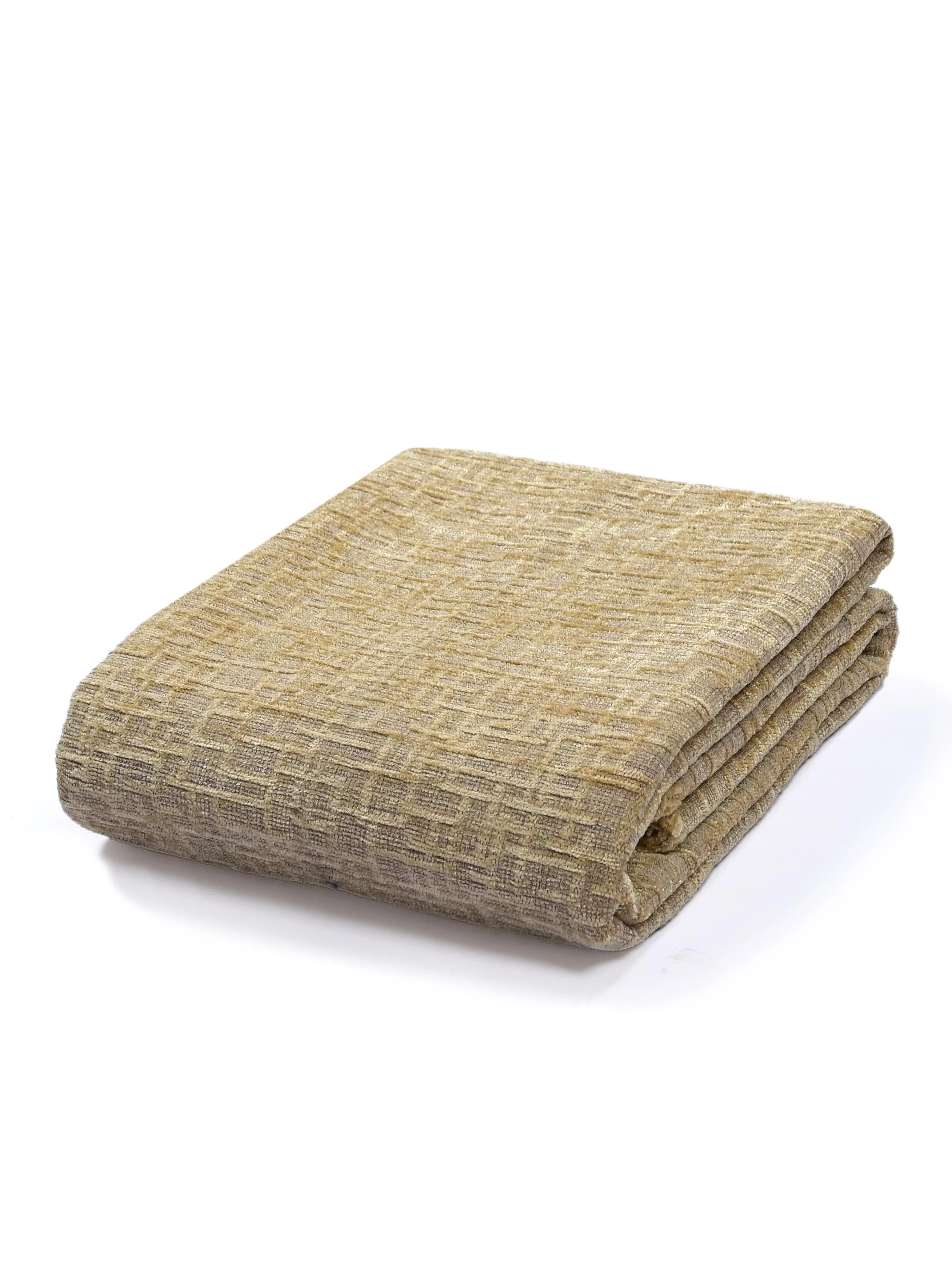 Tic-Tac Velvet Cotton Sofa Throw Cover | Textured Grid Design - Image 9