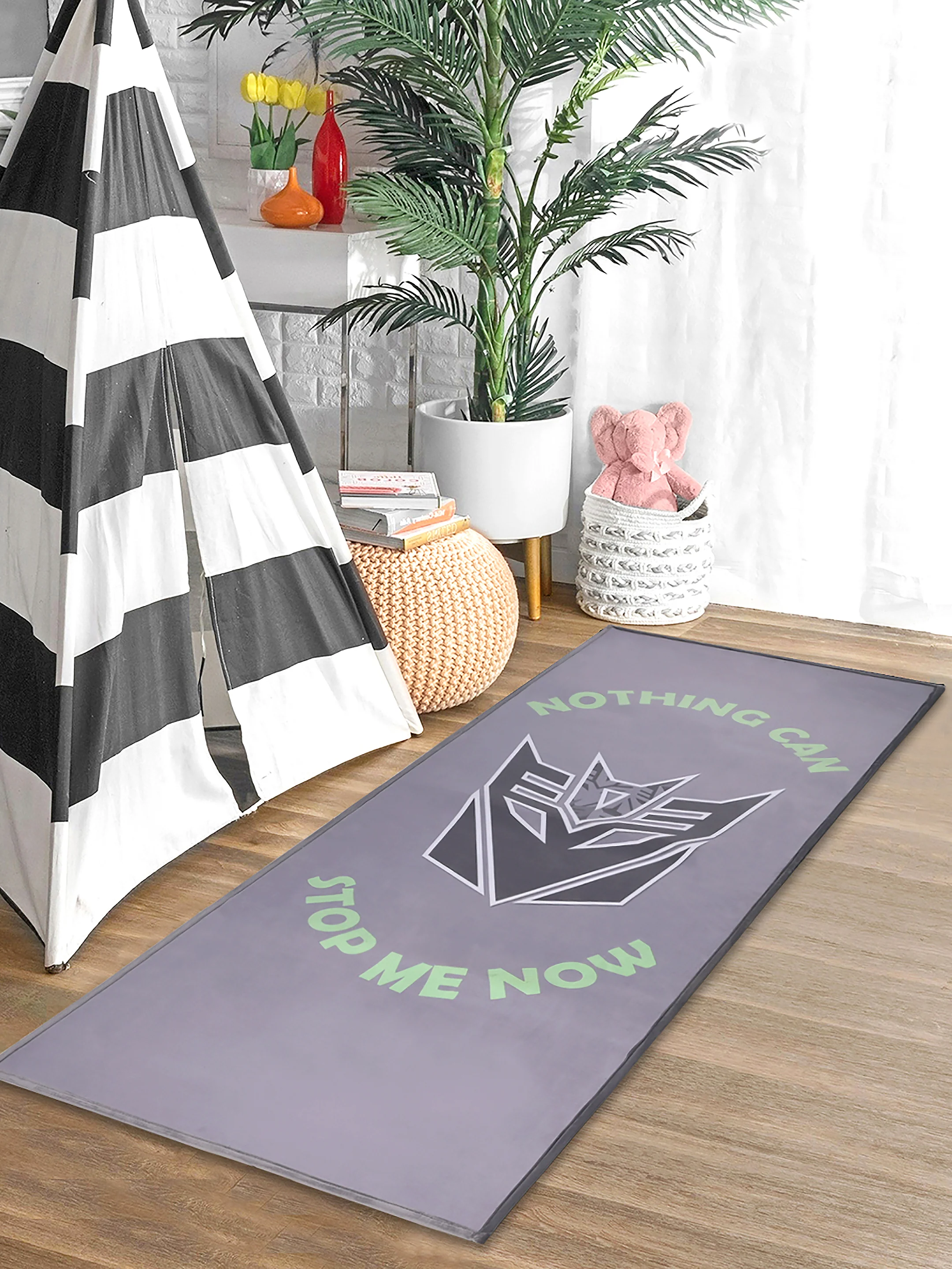 Transformers Hero Edition Yoga Mat | Non-Slip All-Purpose Workout Mat for Kids | 7mm Thick Comfort Grip