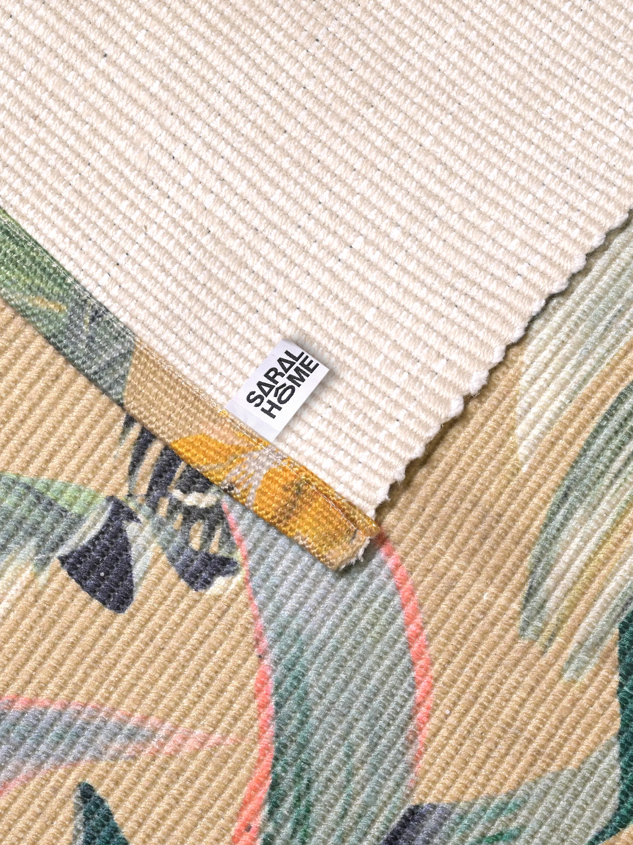 Tropical Leaves Decorative Rug – Vibrant Soft Floor Carpet for Home Decor - Image 4