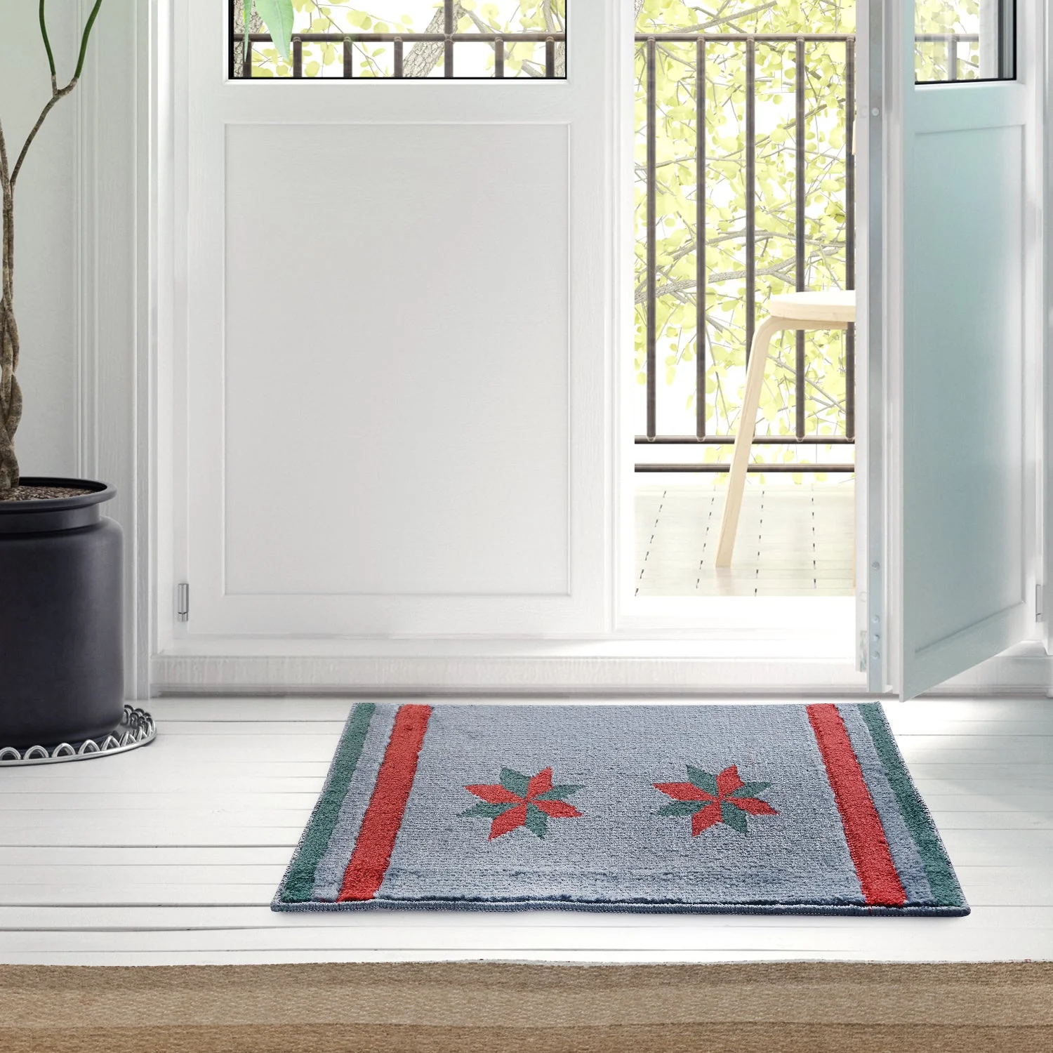 TWO POLES Anti-Slip Door Mat | Durable & Washable | 40x60 cm - Image 9