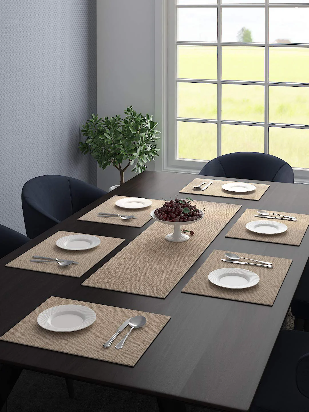 Unique Quality Viscose Dining Table & Kitchen Placemats | Set of 6 - Image 3