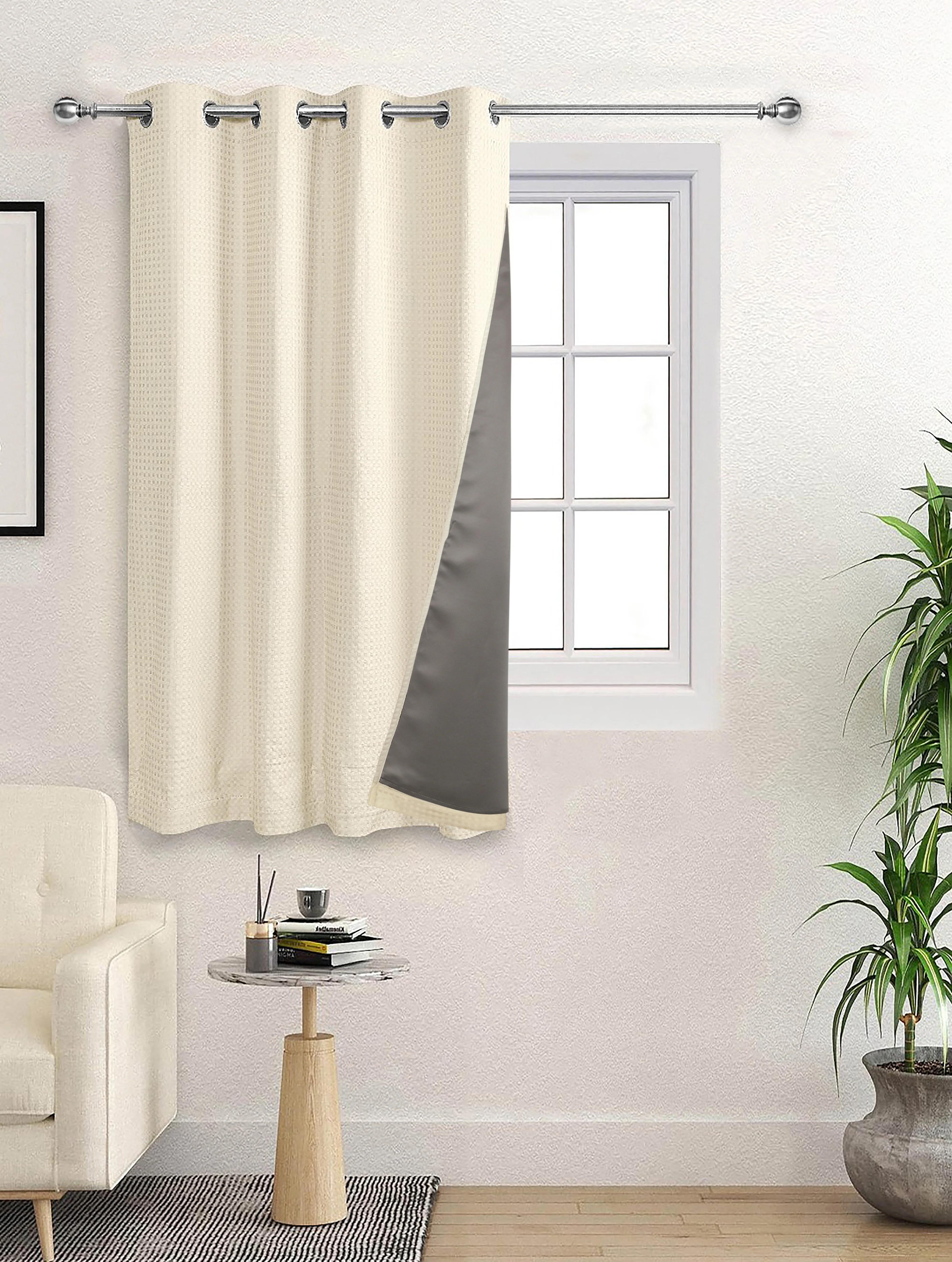 Waffle Cotton Curtains - Image 2