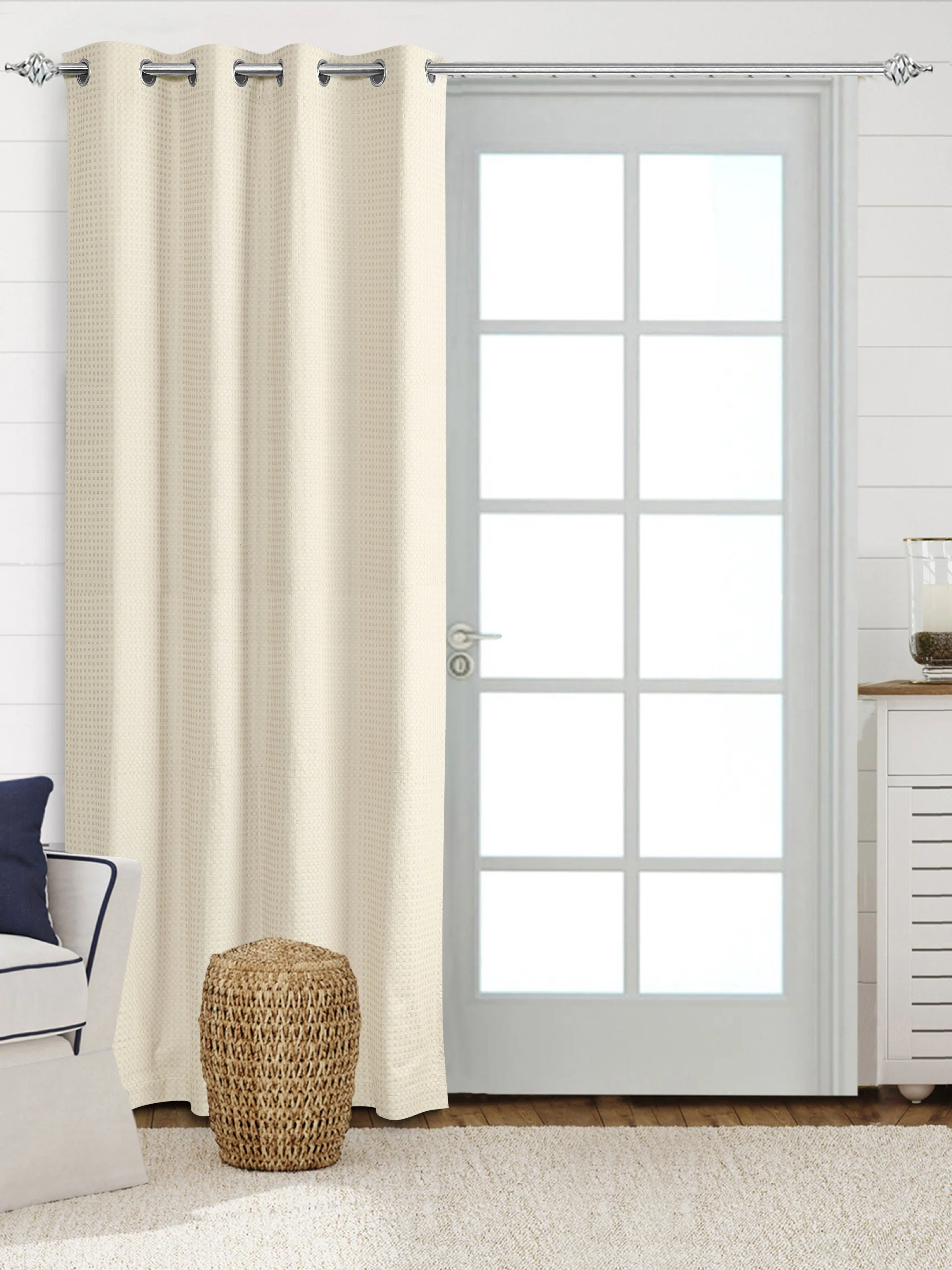 Waffle Cotton Curtains - Image 3