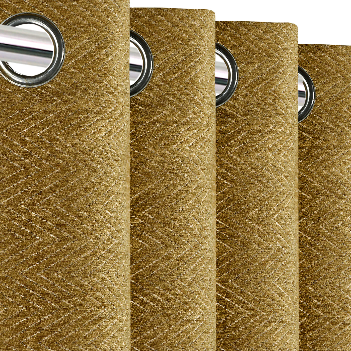 Zig Zag Damask Chenille Jacquard Curtains | Textured Luxury for Living Room - Image 10