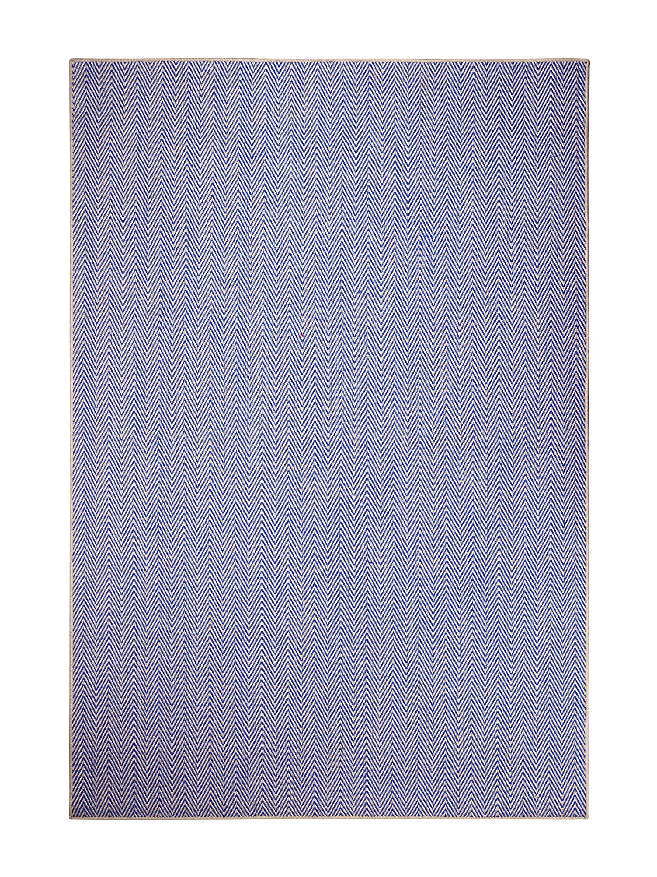 Zig Zag Jute Cotton Woven Carpet | Handwoven Pattern with Anti-Skid Base - Image 5